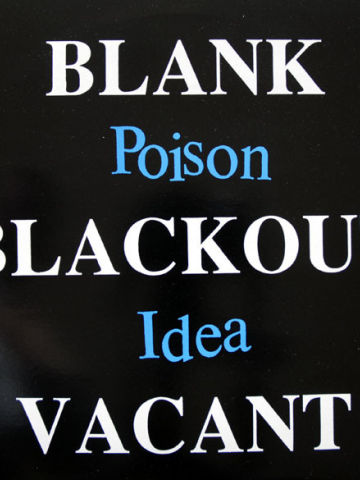 Blank, Blackout, Vacant