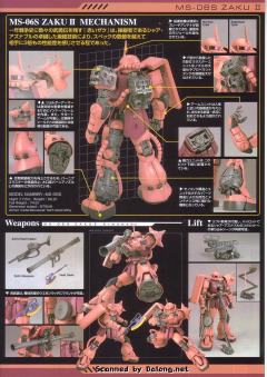 MG MS-06S 指挥官用型扎古II 夏亚・阿兹纳布尔机 Ver. 2.0 钛电镀版-资料图