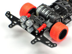 迷你四驱整备站限定 HG MASS DAMPER SET w/BALL CONNECTORS (HEX WEIGHTS/CARBON PLATE) MINI 4WD STATION-资料图