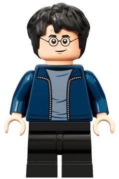 Harry Potter, Dark Blue Open Jacket, Black Medium Legs