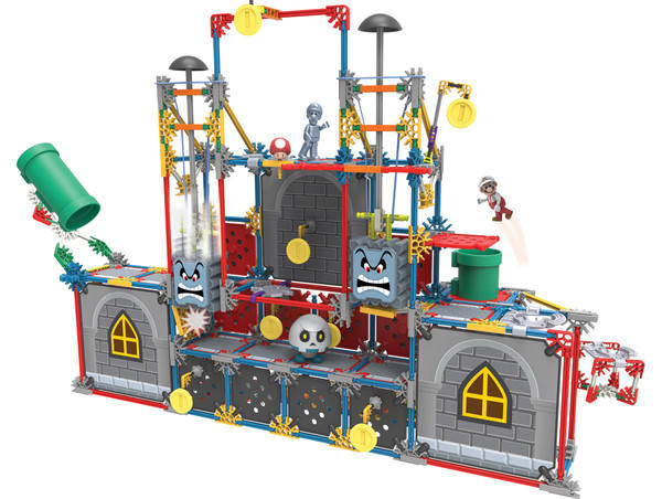 K'NEX Super Mario Building Set 咚咚 ほねクリボー 路易基 玛丽奥 Thwomps