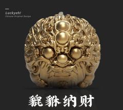 狮子咬剑-铭铜款-资料图