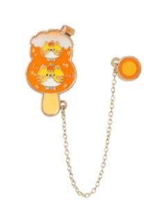 秋日奶油橘猫雪糕徽章