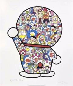 哆啦A梦×村上隆版画-资料图