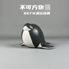 海豹招财皮质公仔-小号