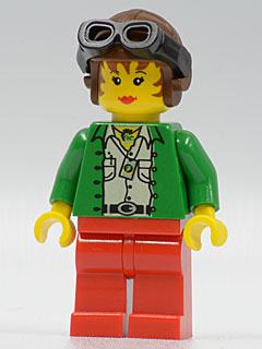 Miss Gail Storm (Dino Island) with Aviator Cap and Goggles