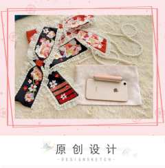 牡丹蝴蝶结多用斜跨包-资料图