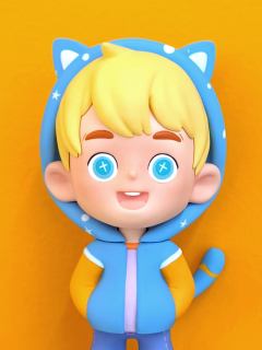 猫弟蓝色帽衫款-资料图