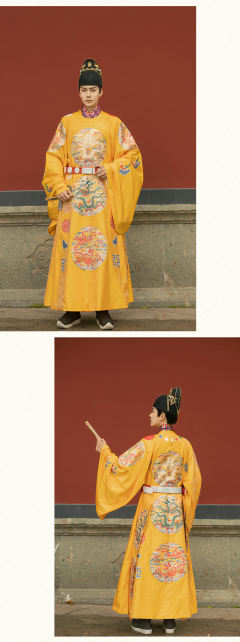 织金仿妆花十二章纹衮服圆领袍龙袍-资料图