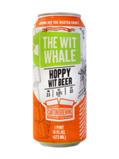 纸箱白色鲸鱼酒花型比利时小麦啤酒