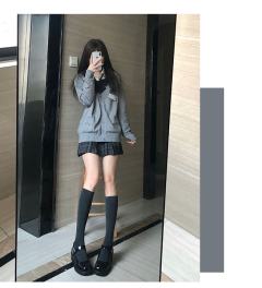 纯色毛衣开衫-资料图
