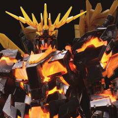RG RX-0 独角兽高达2号机 报丧女妖 毁灭模式 发光模型-资料图