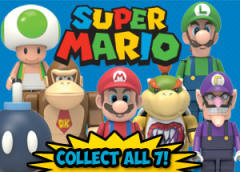 K'NEX Super Mario Mystery Figure Bags Series 4 奇诺比奥 Green-资料图