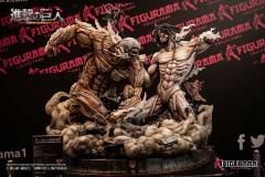 Elite Exclusive Statue 铠之巨人 三笠·阿克曼 巨人 -资料图