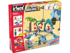 K'NEX Super Mario Building Set 路易基 玛丽奥 飞鱼 Beach-资料图