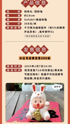 肉肉丸招财兔-资料图