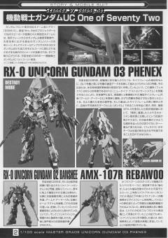 MG RX-0 独角兽高达3号机 菲尼克斯-资料图