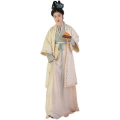 圈花毛呢长干寺褙子-资料图