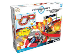 K'NEX Mario Kart Building Set 迪迪金刚 玛丽奥 Mario and Diddy Kong Fire Challenge-资料图
