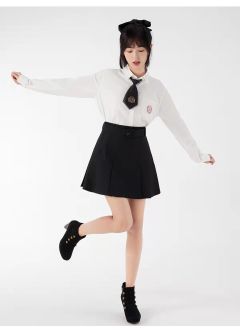 腰带半身箱褶裙-资料图