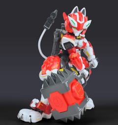 铁啸 超机动机甲 C.A.T 03号机“劫火”猫型机甲-资料图