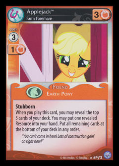 Applejack, Farm Foremare