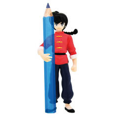 Desk no Ue no Ranma 1/2 早乙女乱马-资料图