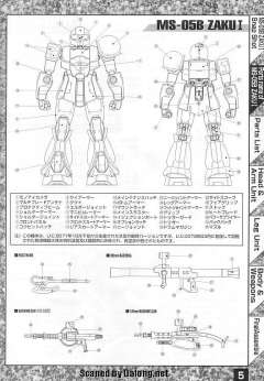 MG MS-05B 扎古Ⅰ 黑色三连星-资料图