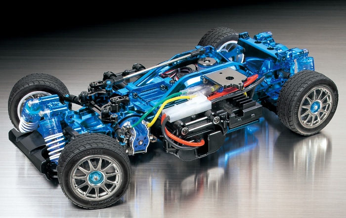 RC限定系列
 1/10 SCALE R/C HIGH PERFORMANCE RACING CAR M-05 PRO CHASSIS KIT (BLUE PLATED VERSION)