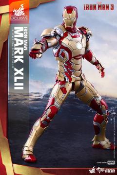 1:6比例珍藏人偶 钢铁侠Mark 42 合金版-资料图