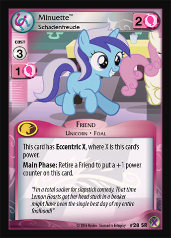 Minuette, Schadenfreude