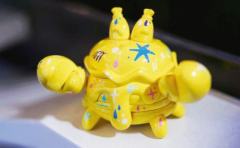 黄色涂鸦蟹-资料图