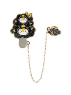 雷电乌云企鹅雪糕徽章