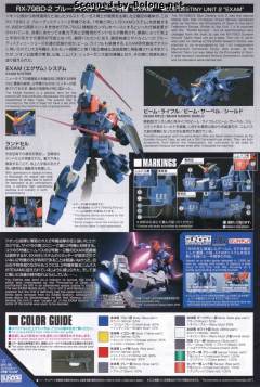HGUC RX-79BD-2 蓝色命运二号机 EXAM 金属色-资料图