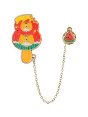 夏日西瓜柯基雪糕徽章