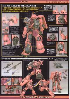 MG MS-06S 黑色三连星扎古 Ver.2.0-资料图