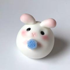 发芽兔中秋冰皮月饼-蓝色