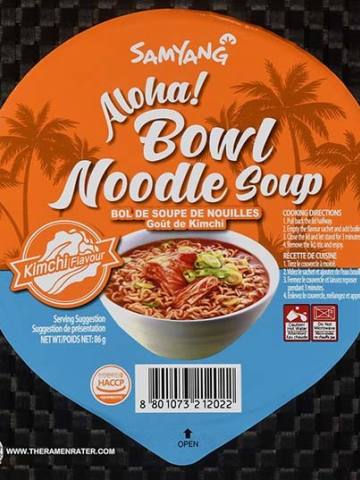 Aloha Bowl Noodle Soup Kimchi Flavour