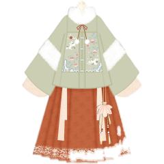 复原款仙鹤绣花袄-资料图