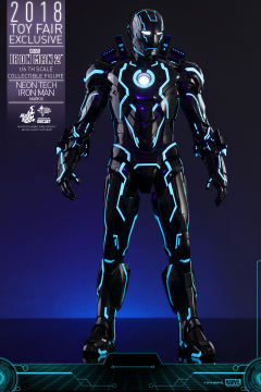 1:6比例合金珍藏人偶 钢铁侠 Mark IV 创战光速蓝-资料图