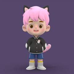 猫弟黑色棒球衫款