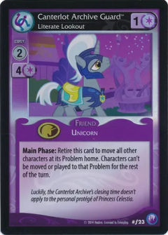 Canterlot Archive Guard, Literate Lookout