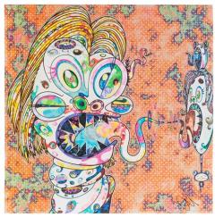 向弗朗西斯·培根致敬（伊莎贝尔·罗斯特霍恩和乔治·戴尔的研究）左版画-资料图