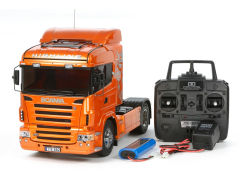 1/14 电动RC大卡车系列 TRACTOR TRUCK SCANIA R470 HIGHLINE (ORANGE EDITION) FULL OPERATION KIT