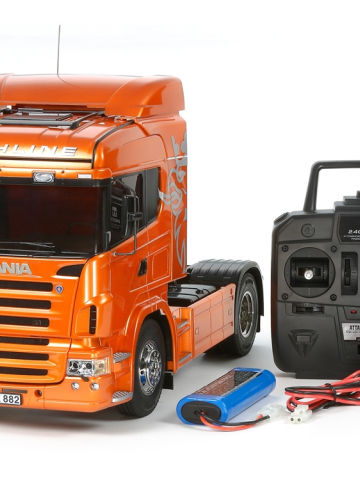 1/14 电动RC大卡车系列 TRACTOR TRUCK SCANIA R470 HIGHLINE (ORANGE EDITION) FULL OPERATION KIT