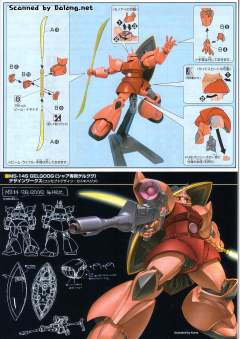 HGUC MS-14S 指挥官用型勇士 夏亚专用机-资料图