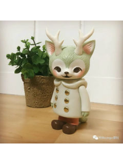 Morris鹿角猫2020翠绿色Sofubi