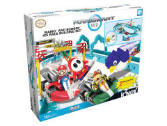 K'NEX Mario Kart Building Set 大魔王库巴 乌贼 害羞小子 玛丽奥 企鹅 Mario and Bowser Ice Race-资料图