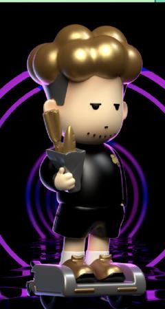 BRO KOOLI x WHAT THE MAN“酷炫出行”黑金手办