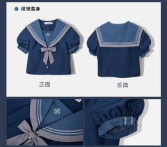 泡泡袖水手服-资料图